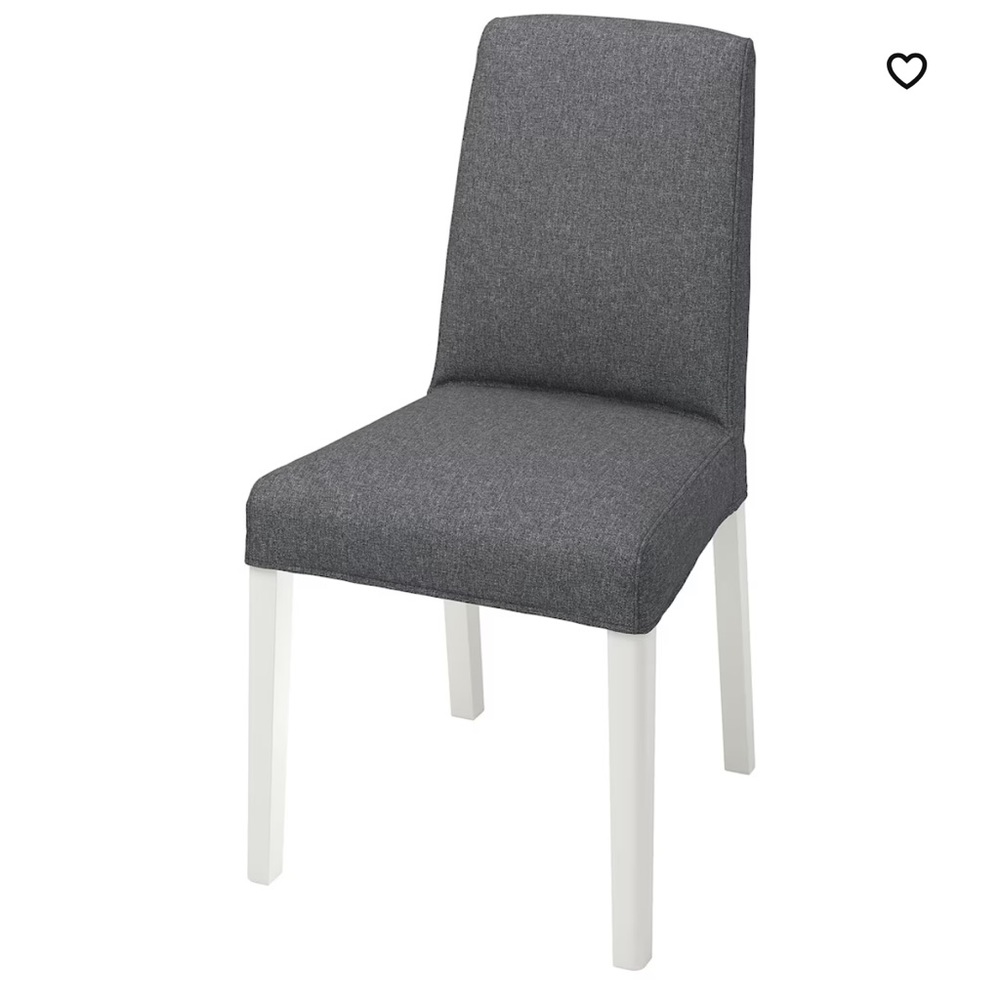 IKEA‎ Bergmund charcoal gray chair covers set of 2 NEW